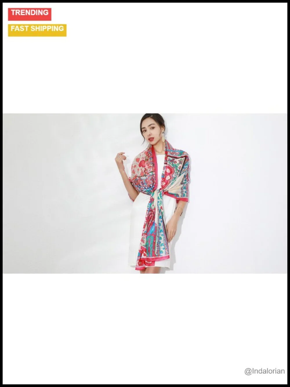 100% Mulberry Silk Pashmina Shawl Wrap Women Extra Large Lightweight Wedding